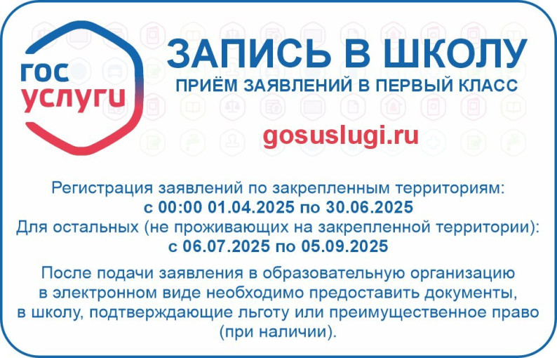 Прием в первый класс Прием в первый класс.